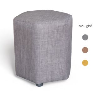Ghế đôn sofa hình lục giác bọc nệm vải bố GDSF007 Ghế đôn sofa hình lục giác bọc nệm vải bố GDSF007