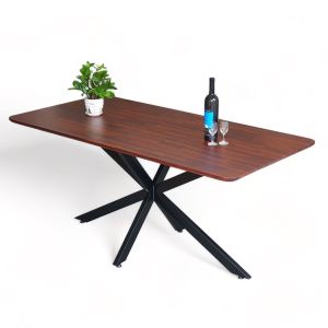Bàn ăn chữ nhật KANE 03 160x80cm tràm chân sắt BA68162 Bàn ăn chữ nhật KANE 03 160x80cm tràm chân sắt BA68162