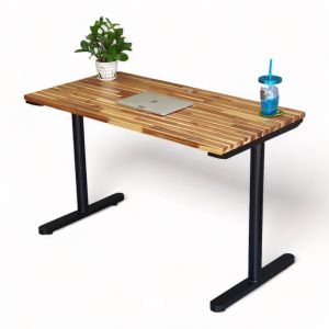 Bàn làm việc 120x60cm gỗ tràm chân sắt lắp ráp hệ TIO HBTO019 Bàn làm việc 120x60cm gỗ tràm chân sắt lắp ráp hệ TIO HBTO019