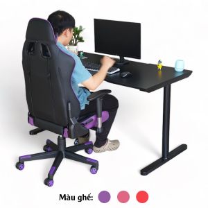 Combo bộ bàn ghế chơi game 140x70cm gỗ cao su chân lắp ráp CBG68029 Combo bộ bàn ghế chơi game 140x70cm gỗ cao su chân lắp ráp CBG68029