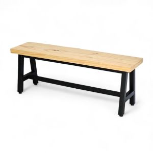 Ghế băng dài 120x30cm gỗ thông chân sắt sơn tĩnh điện GBD021 Ghế băng dài 120x30cm gỗ thông chân sắt sơn tĩnh điện GBD021