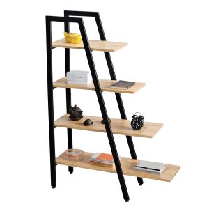 Kệ sách trang trí A-SHELF gỗ cao su khung sắt KTB68030 Kệ sách trang trí A-SHELF gỗ cao su khung sắt KTB68030