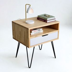 TDG68002 - Tủ đầu giường 1 ngăn kéo PINLEG - 50x40x55 (cm)