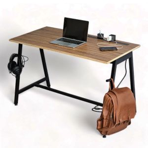 Bàn ZDesk tích hợp rãnh trượt cắm điện âm bàn 120x60cm gỗ plywood ZD009