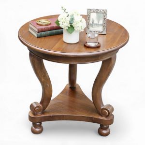 Bàn sofa INDOCHI mặt tròn 60x60cm gỗ tần bì TT68257