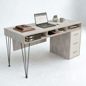 Bàn làm viêc liền hộc 140x60cm gỗ plywood BD68158