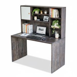 Bàn học liền giá sách 120x60x140cm gỗ cao su FD68055