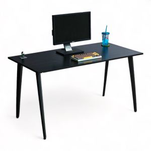 Bàn làm việc 140x70cm gỗ cao su chân sắt hệ Đa Giác HDG005 Bàn làm việc 140x70cm gỗ cao su chân sắt hệ Đa Giác HDG005