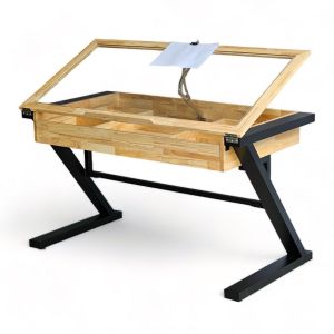 Bàn vẽ kiến trúc DraftingDesk chân sắt mặt kính DD68009 Bàn vẽ kiến trúc DraftingDesk chân sắt mặt kính DD68009