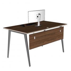 Bàn làm việc 140x80cm gỗ Plywood phủ melamin chân hệ Đa Giác HDG014