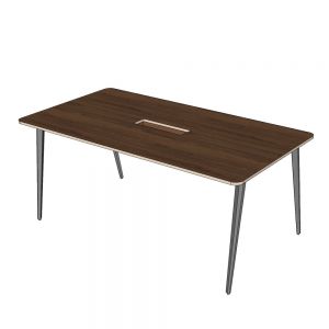 Bàn họp 180x90cm gỗ Plywood phủ melamin chân Đa Giác HDG017