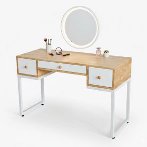 Bàn trang điểm 3 ngăn hộc kéo bằng gỗ BTD68011