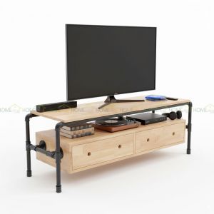 KTV68021 - Kệ ti vi PIPE hai ngăn kéo - 150x45x50 (cm)