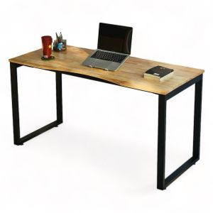 Bàn làm việc 140x60cm mặt khuyết gỗ cao su hệ Rectang HBRT087 Bàn làm việc 140x60cm mặt khuyết gỗ cao su hệ Rectang HBRT087