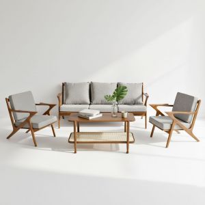 Combo bộ bàn ghế sofa chữ Z gỗ tự nhiên CBSF68050 Combo bộ bàn ghế sofa chữ Z gỗ tự nhiên CBSF68050