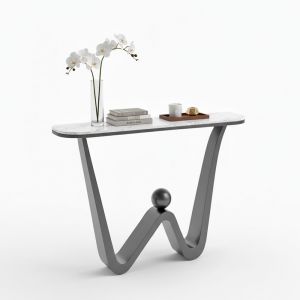 Bàn console 120x30x85cm mặt đá chân sắt sơn tĩnh điện CST072