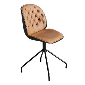 Ghế Beetle bọc nệm da Nappa chân sắt GAK-55FD Ghế Beetle bọc nệm da Nappa chân sắt GAK-55FD