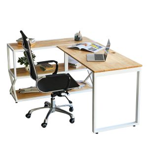 Combo bàn ghế làm việc góc chữ L CB68201 Combo bàn ghế làm việc góc chữ L CB68201