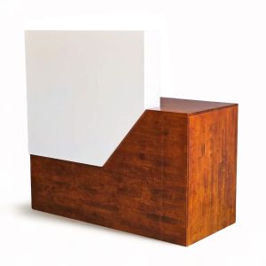 Quầy lễ tân có ngăn tủ gỗ cao su BLT68023 Quầy lễ tân có ngăn tủ gỗ cao su BLT68023