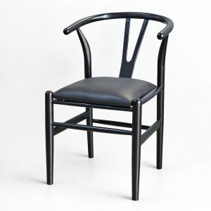 Ghế Wishbon bọc nệm khung gỗ cao su GCF206