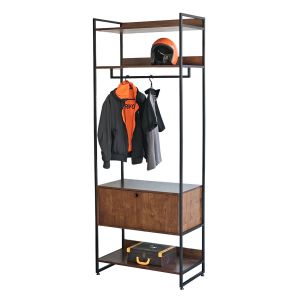 Kệ treo quần áo có ngăn kéo 84x45x22cm gỗ cao su KQA68060 Kệ treo quần áo có ngăn kéo 84x45x22cm gỗ cao su KQA68060