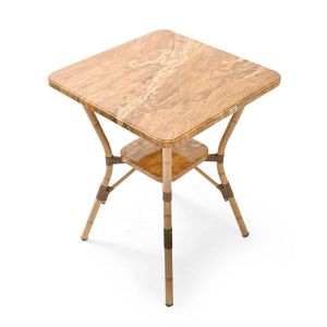 Bàn nhôm ngoài trời mặt vuông 60x60cm vân đá cẩm thạch CFD68220 Bàn nhôm ngoài trời mặt vuông 60x60cm vân đá cẩm thạch CFD68220