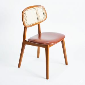 Ghế SECCO gỗ cao su lưng lưới mắt cáo GCF217