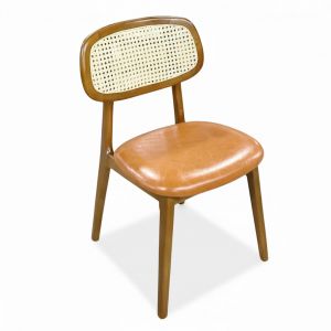 Ghế SECCO gỗ cao su lưng lưới mắt cáo GCF217