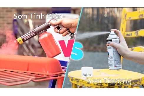 So sánh sơn tĩnh điện và sơn thường