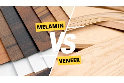 Nên lựa chọn vật liệu phủ melamine hay veneer