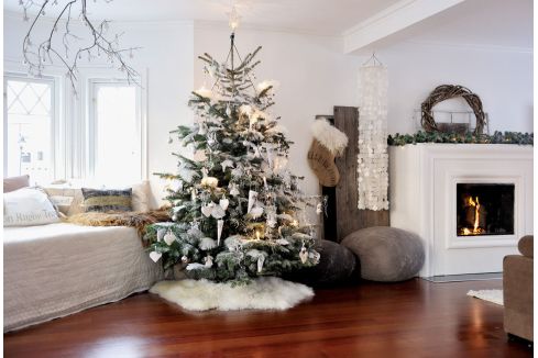 Những mẫu thiết kế phòng khách đẹp cho ngày giáng sinh
