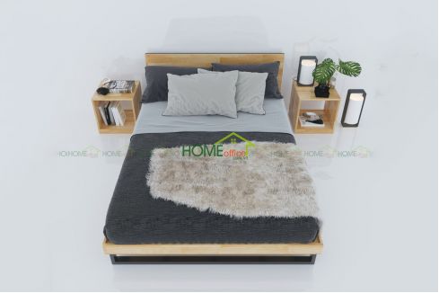Mẫu giường ngủ gỗ cao su tự nhiên giá Tốt Nhất thị trường hiện nay 