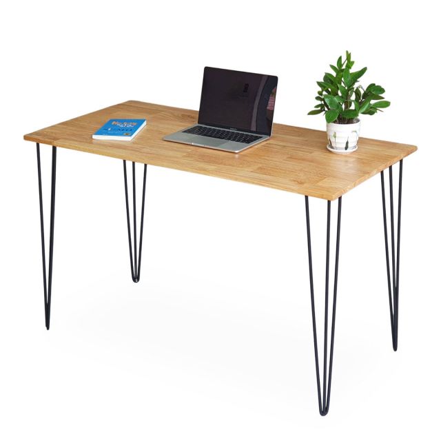 Bàn làm việc đơn giản 120x60cm chân sắt Hairpin sơn tĩnh điện SPD68011