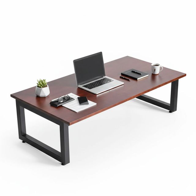 Bàn làm việc Ngồi Bệt 120x60cm gỗ cao su chân gấp SPD68006