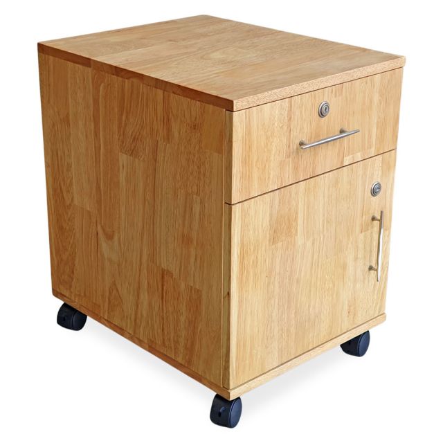 Tủ để hồ sơ cá nhân di động 40x50x50cm gỗ cao su TCN68003 Tủ để hồ sơ cá nhân di động 40x50x50cm gỗ cao su TCN68003