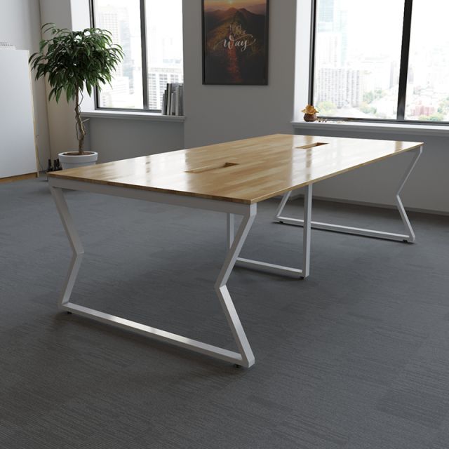 HBMC013 - Bàn họp 120x240cm gỗ cao su chân gấp khúc lắp ráp HBMC013 - Bàn họp 120x240cm gỗ cao su chân gấp khúc lắp ráp