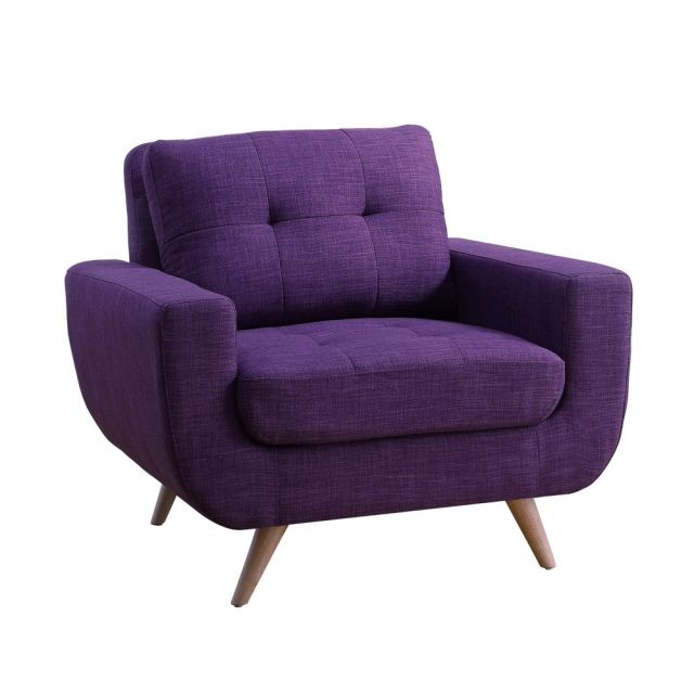 Ghế sofa đơn màu tím