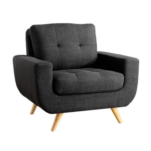 Ghế sofa đơn màu đen