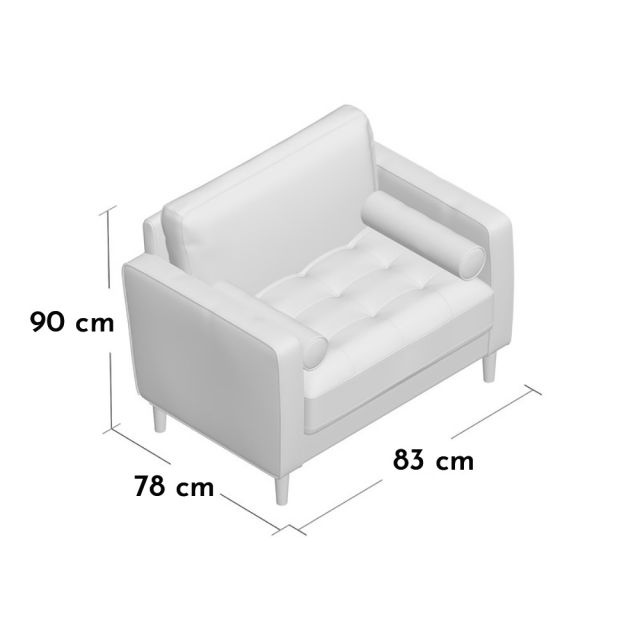 Ghế sofa đơn vuông nhiều màu GSD68002