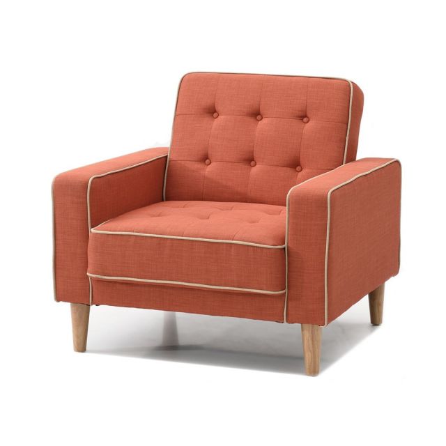 Ghế sofa đơn vuông bọc vải nhiều màu GSD68008