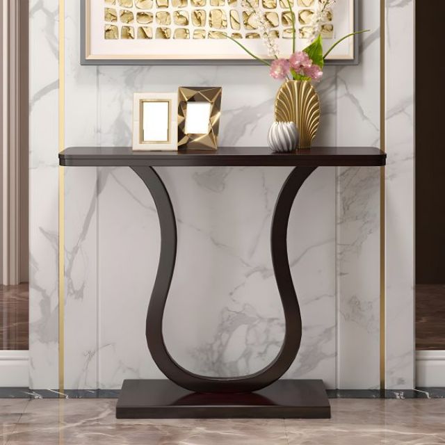 Bàn console 120x30x85cm mặt đá ceramic chân sắt CST089