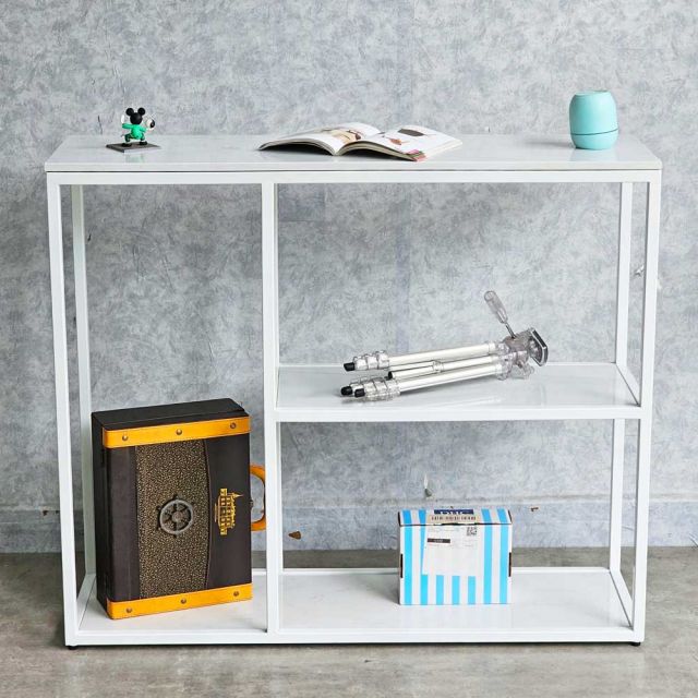 Bàn console POSY khung sắt mặt đá CST043