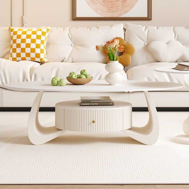 Bàn sofa đôi mặt đá chân sắt TT682896