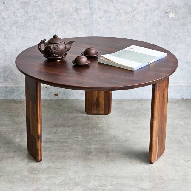 Bàn sofa tròn đk 80cm gỗ tràm TT68283