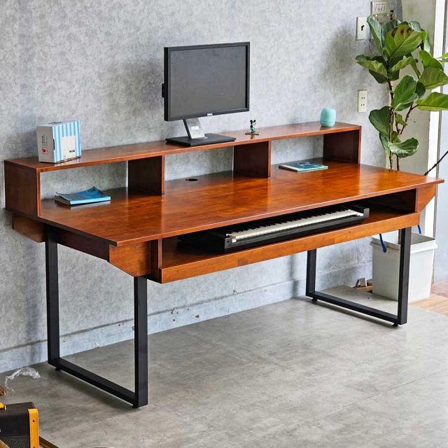 Bàn phòng thu StudioDesk 200x80cm gỗ cao su SD68020