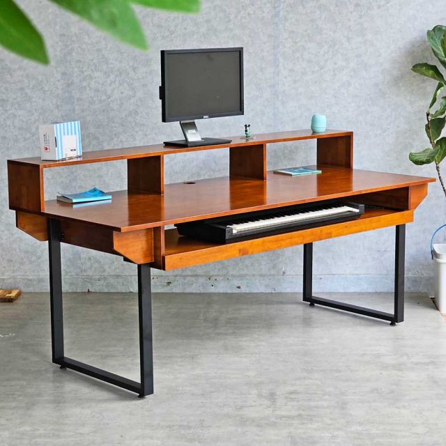Bàn phòng thu StudioDesk 200x80cm gỗ cao su SD68020