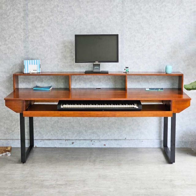 Bàn phòng thu StudioDesk 200x80cm gỗ cao su SD68020