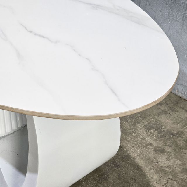 Bàn sofa đôi mặt đá chân sắt TT682896