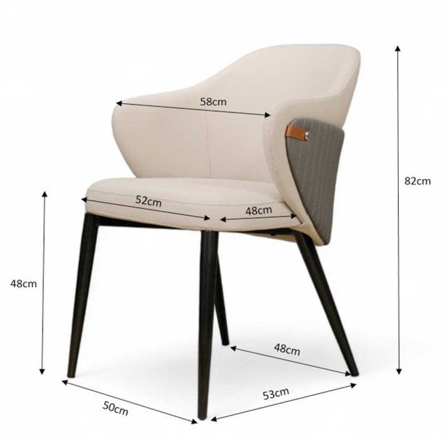 Ghế ăn bọc nệm chân thép carbon chống gỉ GAK355
