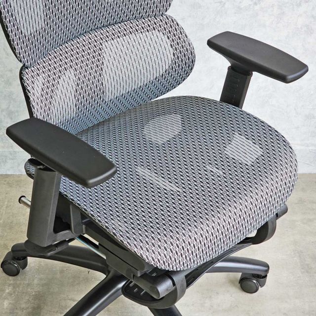 Ghế lưới văn phòng có tựa đầu Ergonomic màu xám HOGVP165